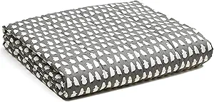 YnM Weighted Blanket,Heavy 100% Oeko-Tex Certified Cotton Material with Premium Glass Beads (Penguin,48''x72'' 12lbs), Suit for One Person(~110lb) Use on Twin/Full Bed