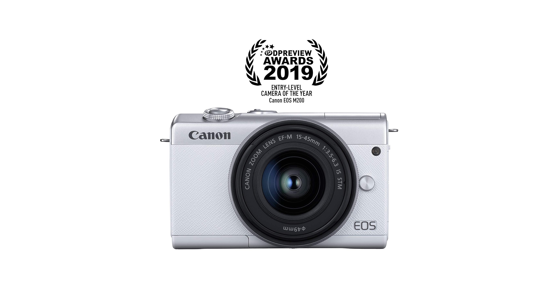 Amazon.com : Canon EOS M200 EF-M 15-45mm is STM Kit (White