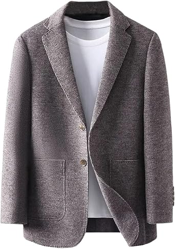 Autumn and Winter Double-Sided Suit Mens Short Slim-fit Coat Wool Small Suit