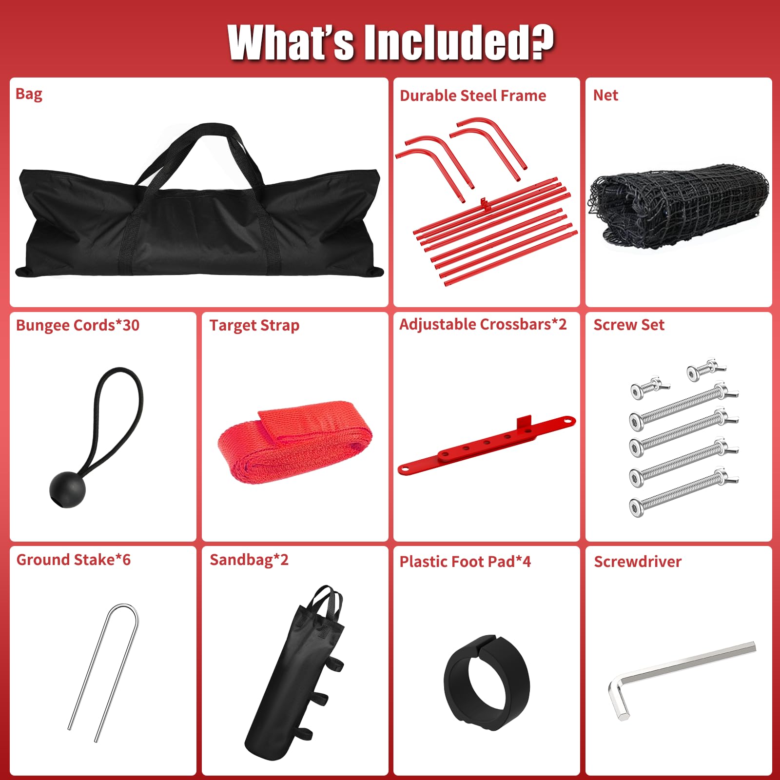 TomCare Red de rebote de voleibol de 7 x 4 pies, equipo de entrenamiento de voleibol con 5 ángulos ajustables, red de práctica de voleibol para golpes y pinchos, portátil y estable, red de rebote para