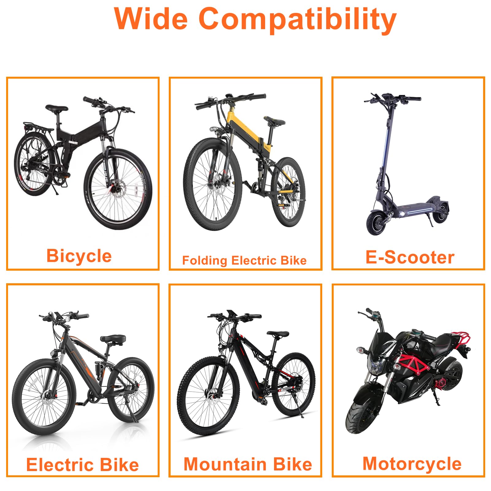 SEMIMO E-Bike 20X Full Twist Throttle Grip – 12V-72V Acceleratore per bici elettrica scooter moto per manubri da 22,2 mm con connettore impermeabile a 3 pin