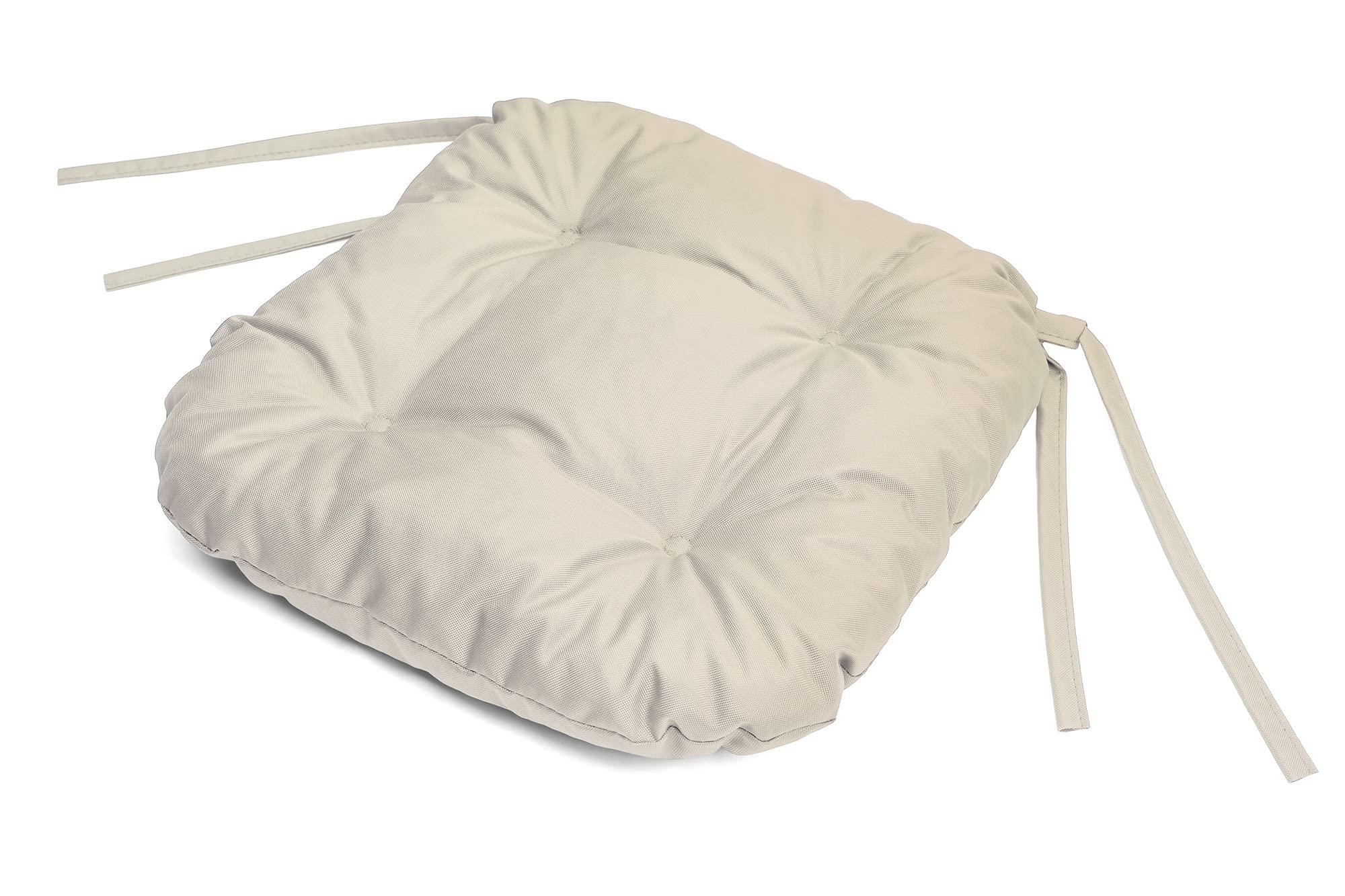 Chilly Pilley Lot De 4 Coussins De Chaise Matelassés Imperméables Avec Attaches – Bleu Foncé 40x40 Cm
