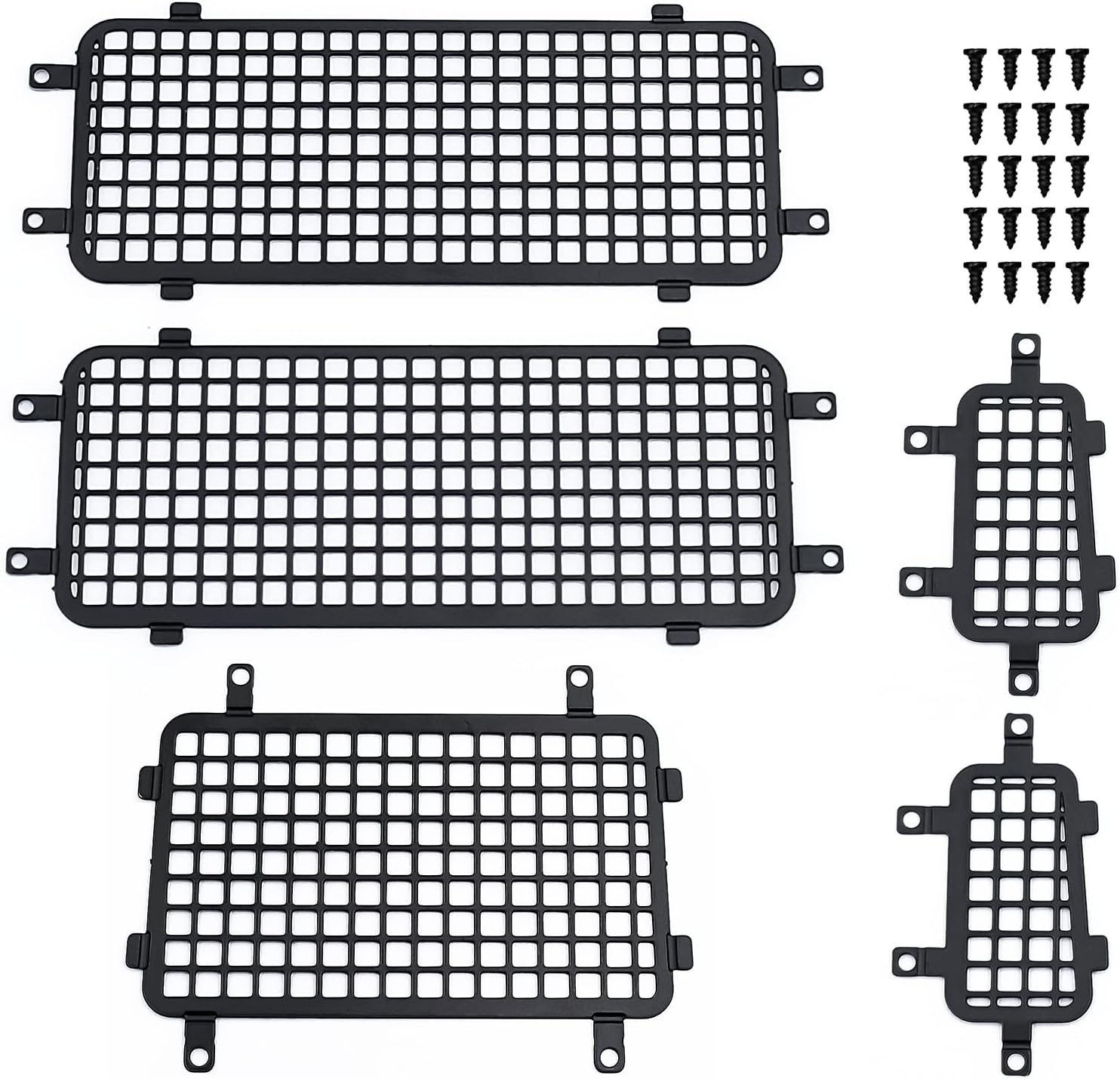RC Side Windows Rear Windows Net Protective Mesh for TRX4M Upgrades Defender 1/18 Scale RC Crawler Car Accessories
