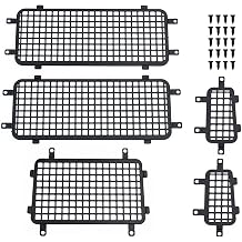 AXspeed RC Crawler Window Mesh Net, Stainless Steel Side Rear Protective Mesh for TRX4-M TRX4M Crawler Car Upgrade