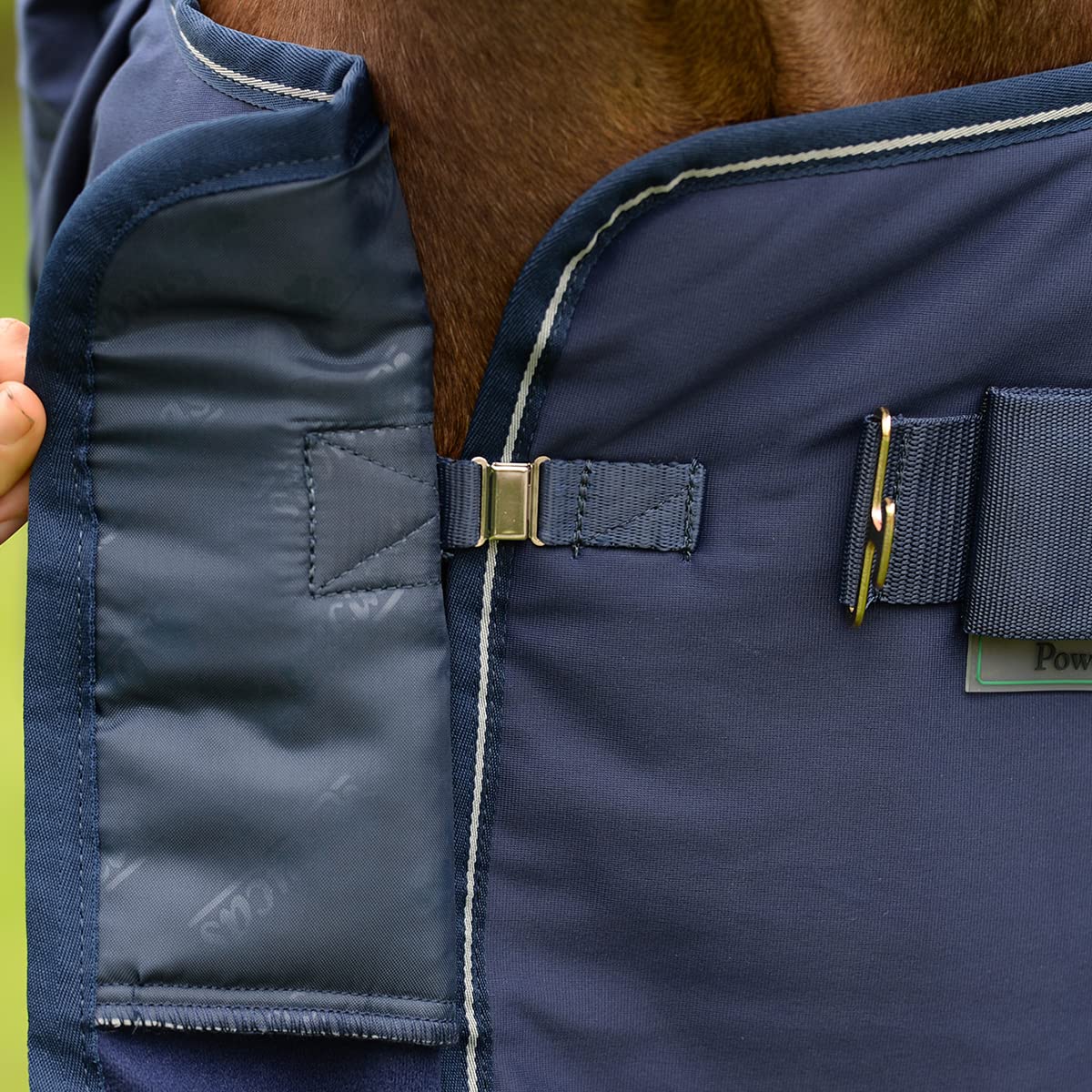 Bucas Competition Cooler - navy/silver, Groesse:165