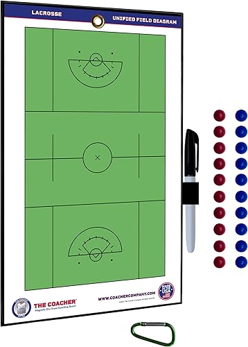 Portapapeles magnético de lacrosse de borrado en seco de alta calidad, de doble cara, fabricado en los Estados Unidos, equipo de ayuda de