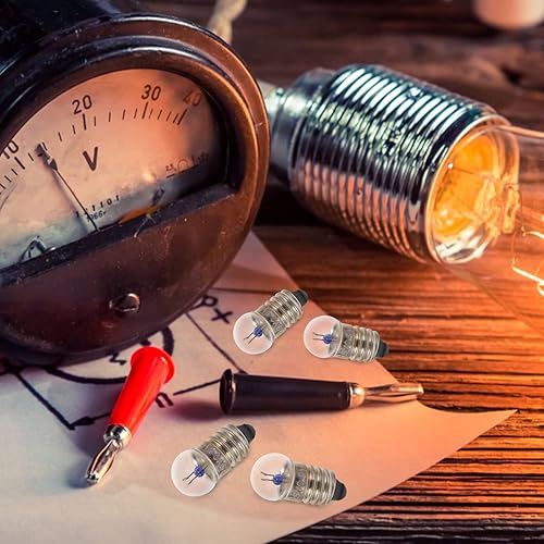 Miniatura 5 de OSALADI 10 piezas de mini bombillas LED paquete de batería de repuesto bombilla falsa tren E10 bombillas de linterna 2.5V 0.3A bombillas LED