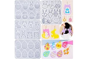 4 Sets Easter Resin Molds Silicone
