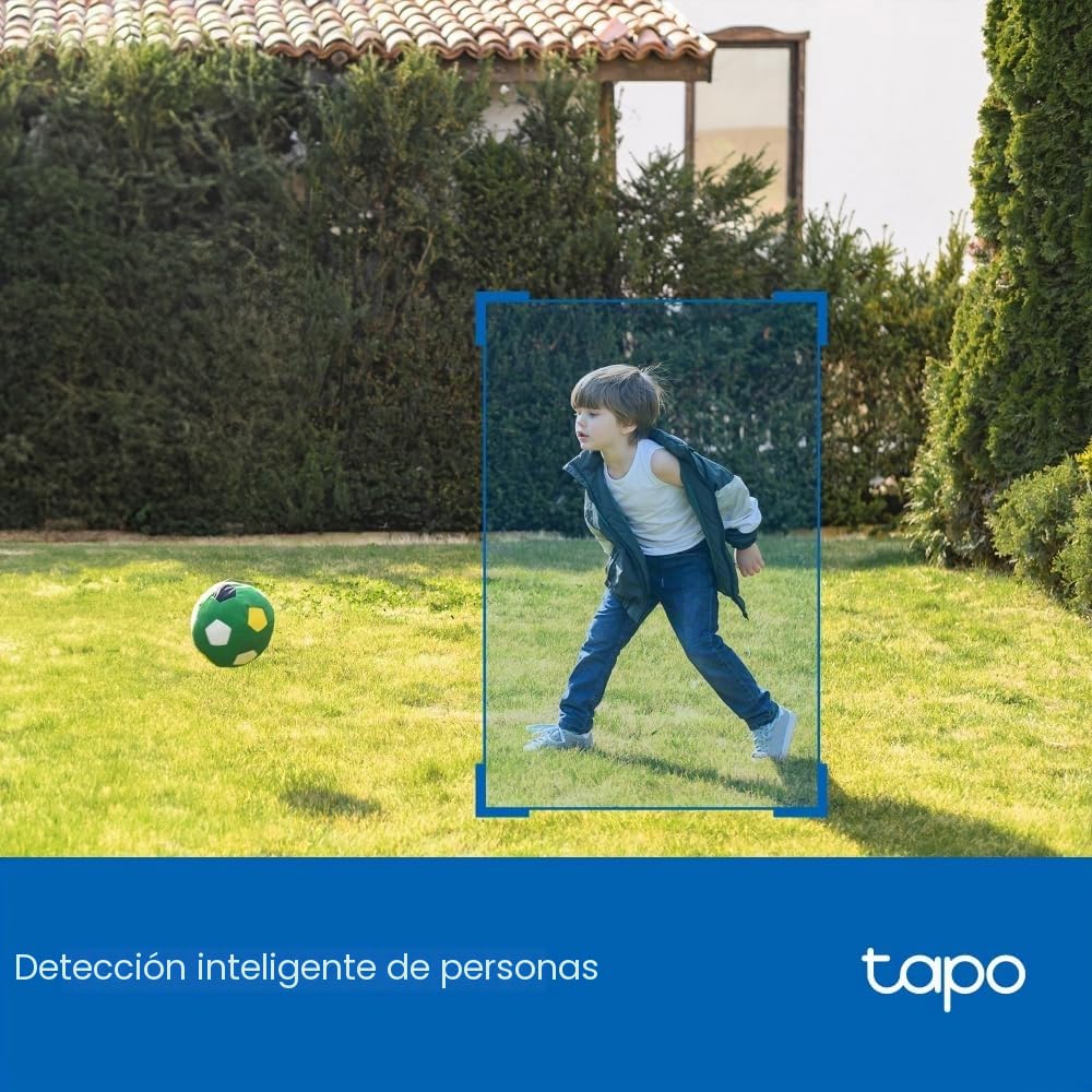 Tapo C411 Kit 2K 3MP Cámara de Seguridad con batería inalámbrica para Exteriores, cámara de Seguridad Solar, cámara Nocturna de Color al Aire Libre, detección de IA, IP65, no Requiere concentrador