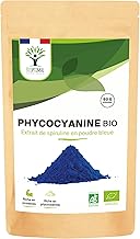 Spiruline Bleue Bio - Bioptimal - En Poudre - 30% Phycocyanine Blue 80% Protéines - Colorant Alimentaire Bleu Intense - Cuisine Recette - Contrôlé et Conditionné en France - Certifié Par Ecocert - 50g
