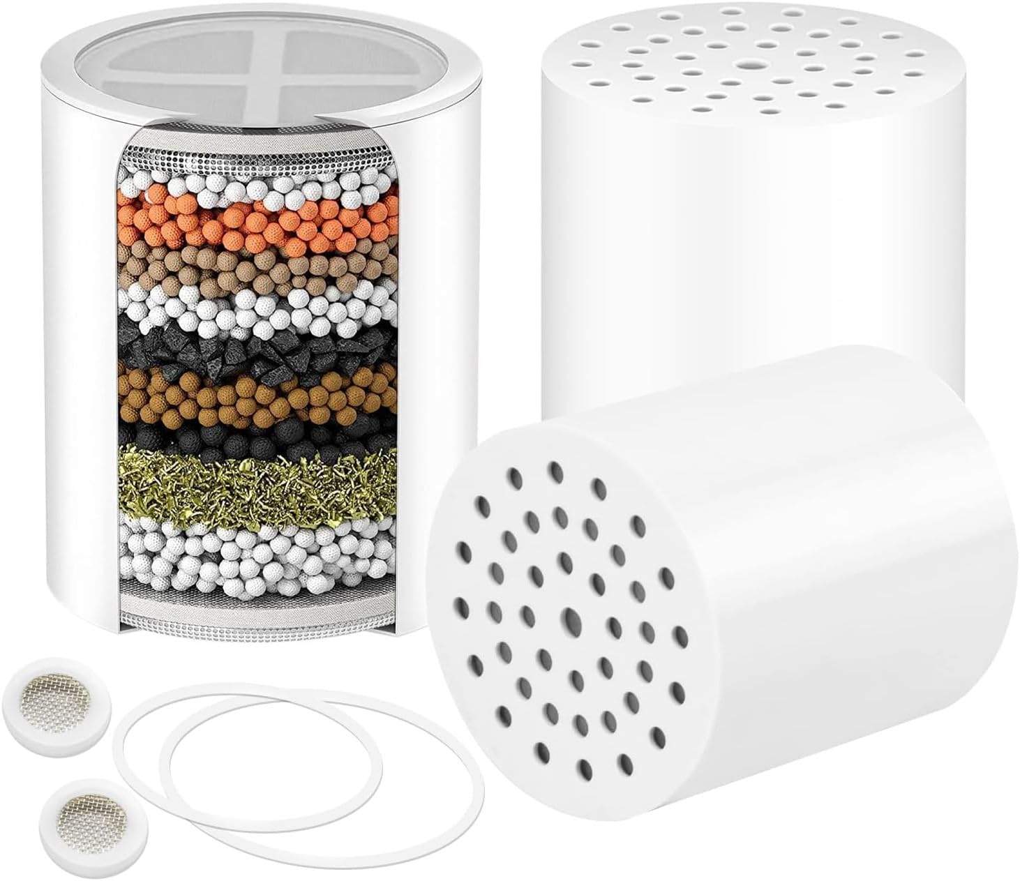 AWO3 PACK Replacement Shower Filter Cartridge Compatible with Aqua bliss SF100 & SF220 Showerhead,Multi Stage Shower Filtration Systems for Hard Water Reduces Chlorine,Fluoride and Harmful Substance