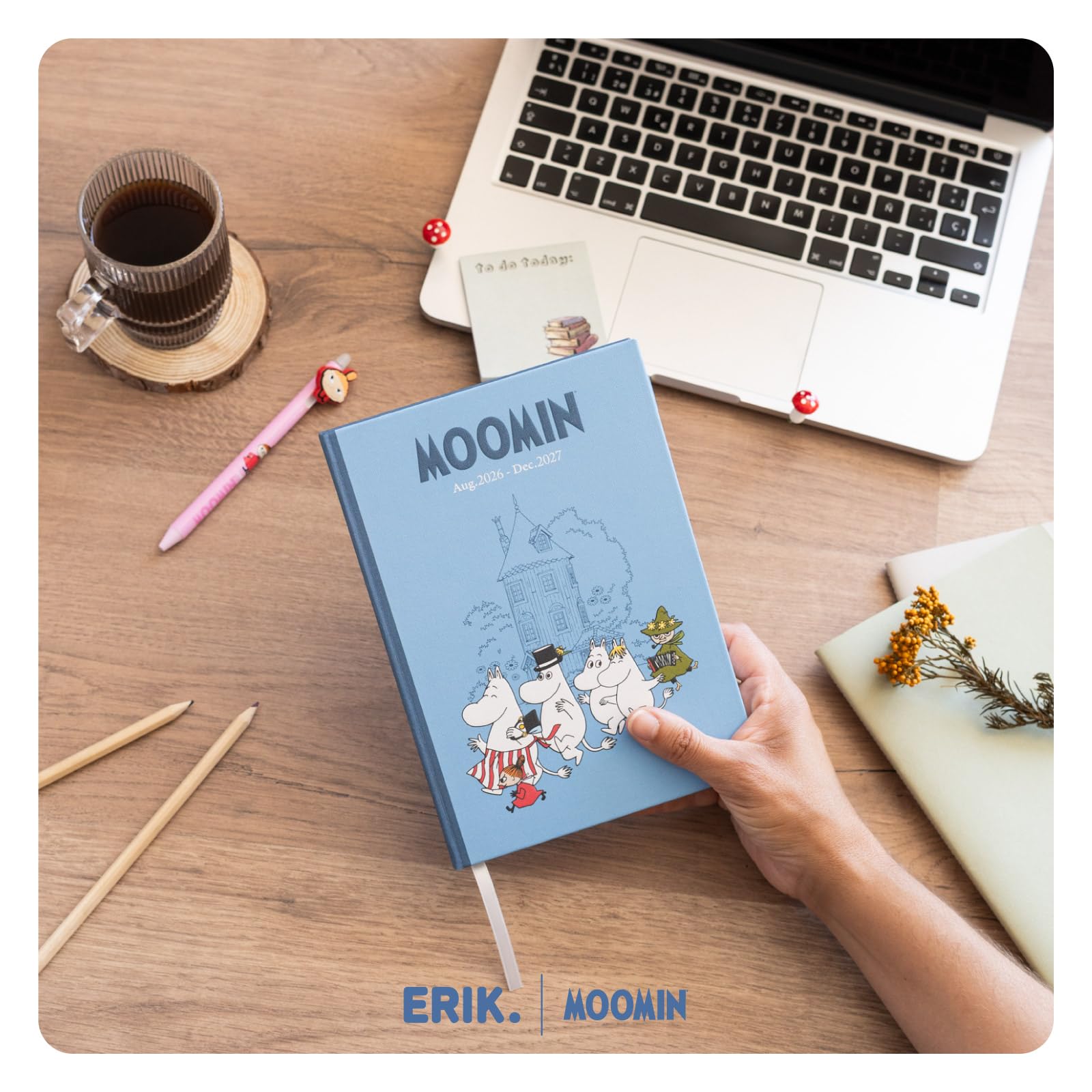 Grupo Erik A5 Academic Diary 2026-2027 Week to View - Moomins Gifts | Back to School Planner 2026-2027, Mid Year Diary 2026 2027, A5 Weekly Planner | Moomin Stationery Gifts