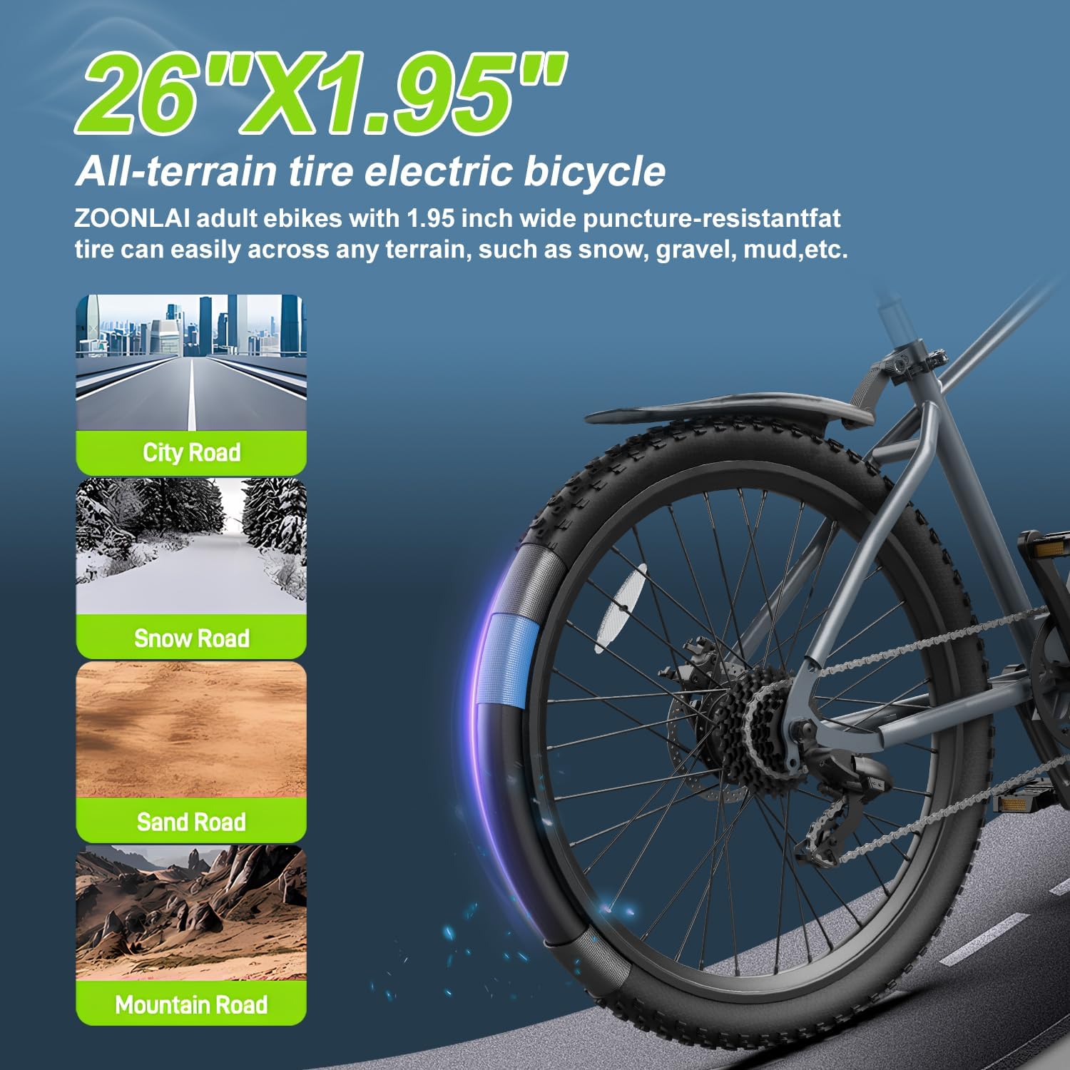 Electric Bike for Adults, 24" 26" Electric Bicycle with 1000W Peak Motor, 2026 Upgrade Full Suspension Mountain Ebike 48V 13Ah Battery 30-40Miles 20-25MPH Commuting e Bike