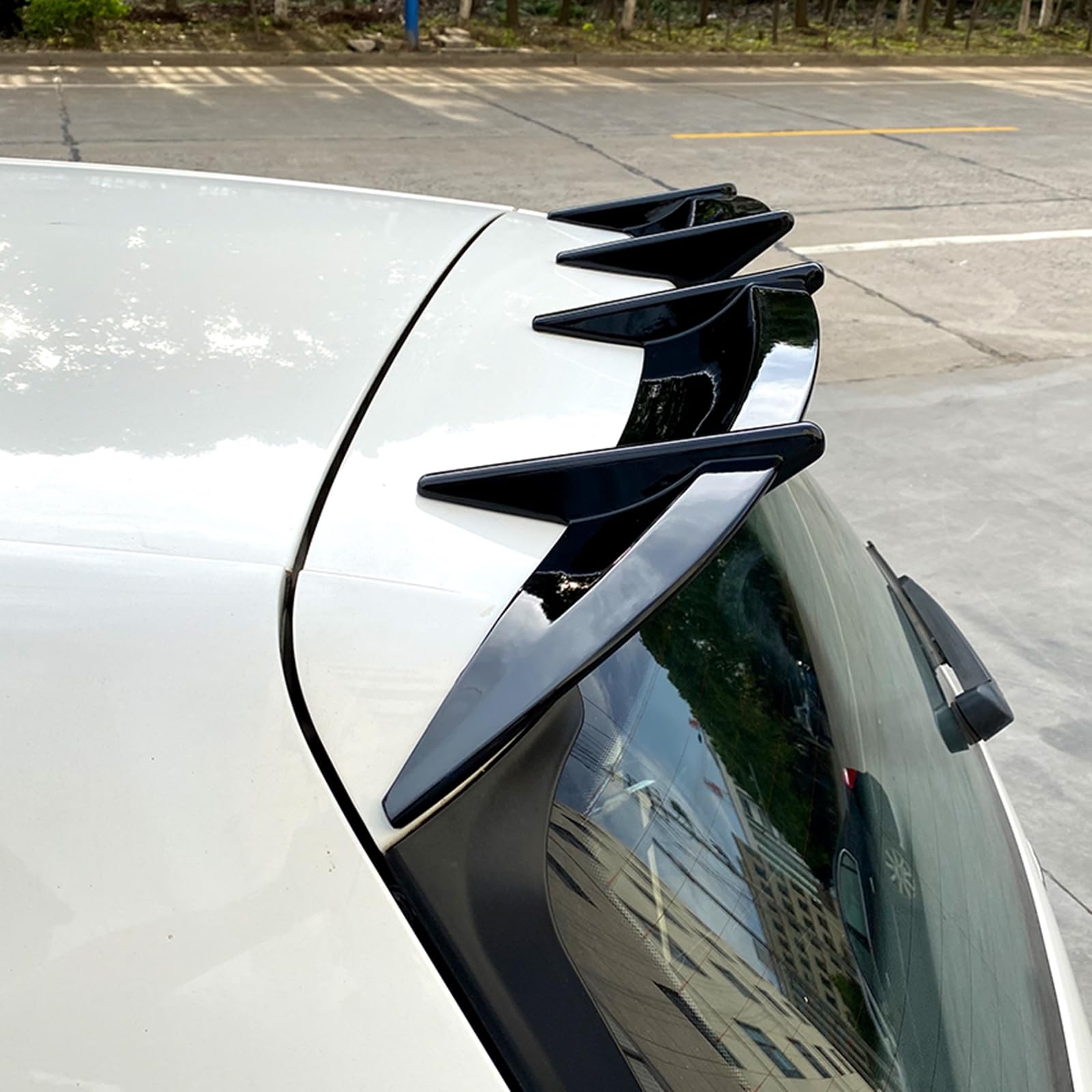 Błyszczący czarny tylny spoiler skrzydłowy bagażnika do 2010 2011-2013 VW Golf 6 MK6 GTI AK STYLE