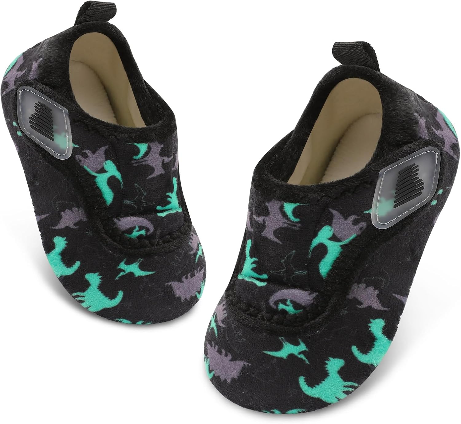 BARERUN Toddler Slippers Boys Girls House Shoes Warm Kids Slippers With Non-Slip Rubber Sole Fuzzy Cozy Walking Shoes Indoor/Outdoor