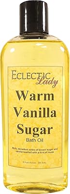 Warm Vanilla Sugar Bath Oil by Eclectic Lady, 8 oz