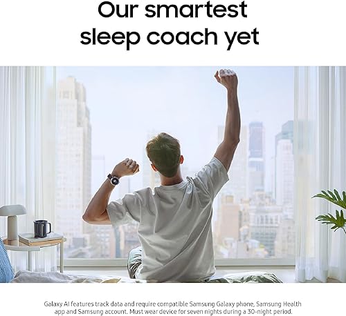Miniatura 4 de Samsung Galaxy Watch 8 Classic de 46 mm LTE Smartwatch + tarjeta de regalo, diseño de cojín, bisel giratorio, botón rápido, entrenador para dormir y