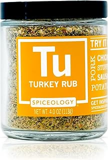 Spiceology - Turkey Rub - Savory Poultry Seasoning and Spice Blend - Use On: Pork, Turkey, Chicken, Stuffing, Sausage, and Potatoes - 4 oz