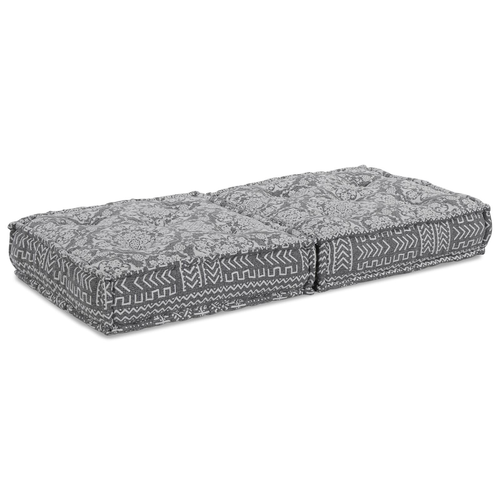 Dekor, Textilien: Bettwäsche, Kissen, Decken, Bezüge und Kissen, modularer Sitzsack, hellgrau, 70 x 70 x 36 cm