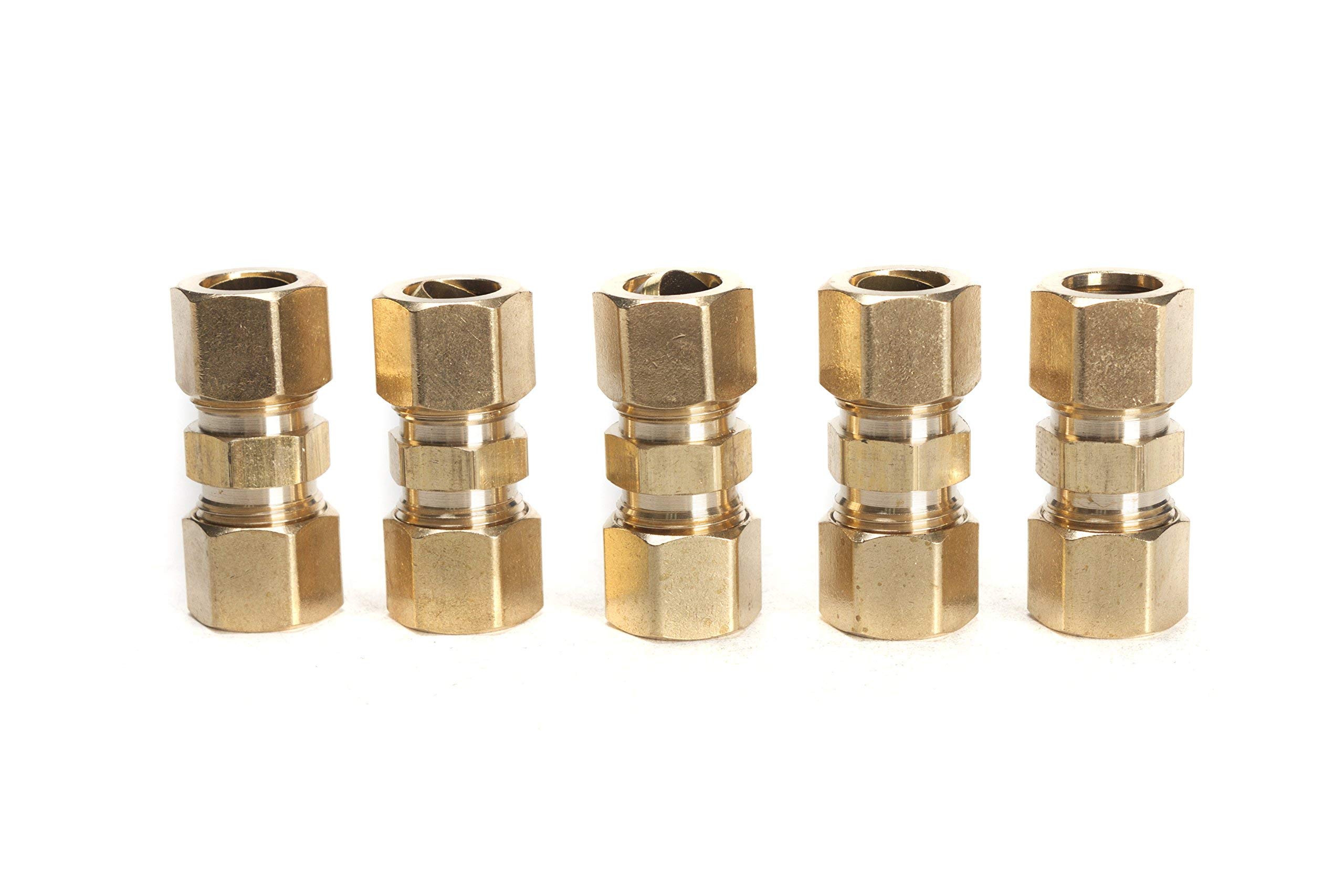Raccord à compression, raccord union en laiton, 1/2-inch OD (paquet de 20)