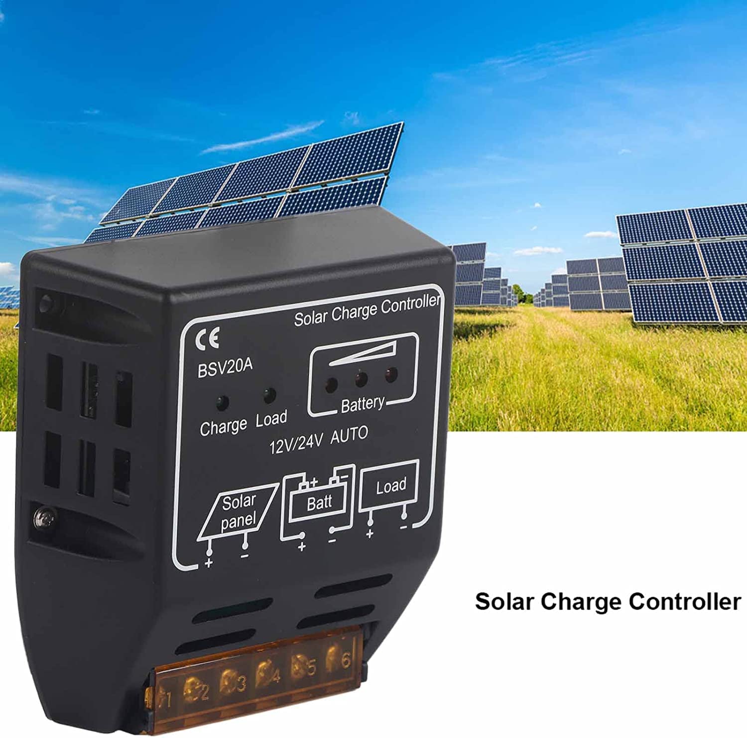 Amazon.co.jp: ソーラー充電コントローラーBSV20A 12V/24V過充電/過