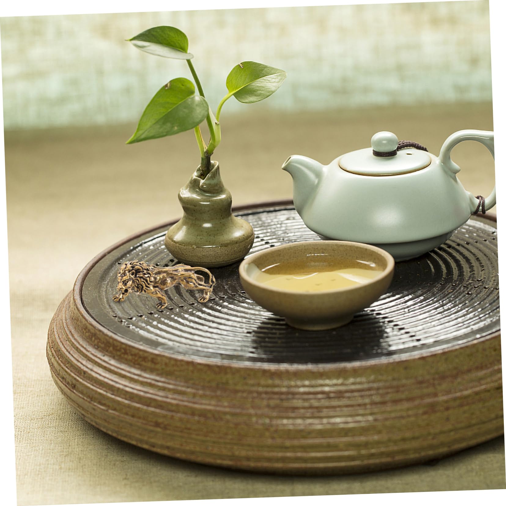 Amazon.co.jp: ZUNOXAZ ビンテージ調 銅製ライオン像 デスクトップ装飾