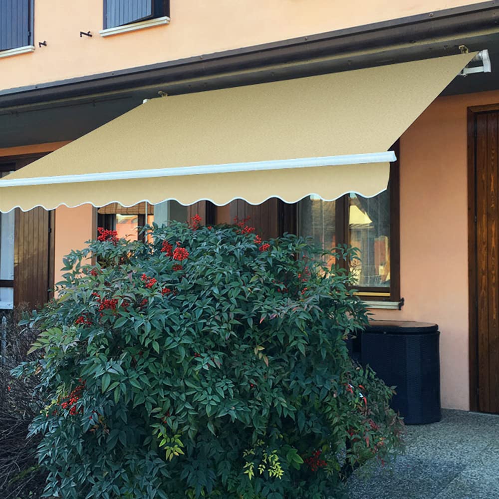 VERDELOOK Tenda da Sole Panarea avvolgibile, larghezza 3 m e sporgenza reclinabile fino a 2 m, beige
