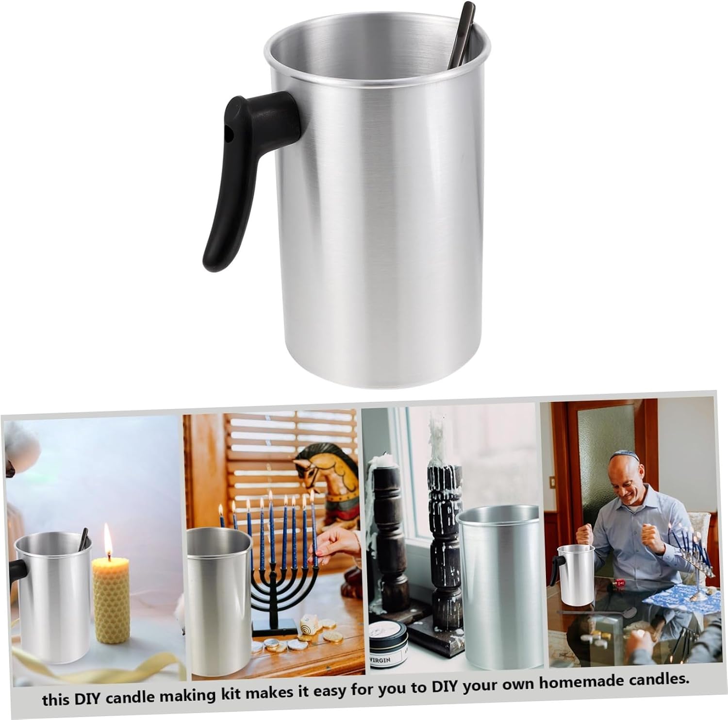 LIFKOME Candle Making Kit Stainless Steel 3l Pouring Pot for DIY Candles