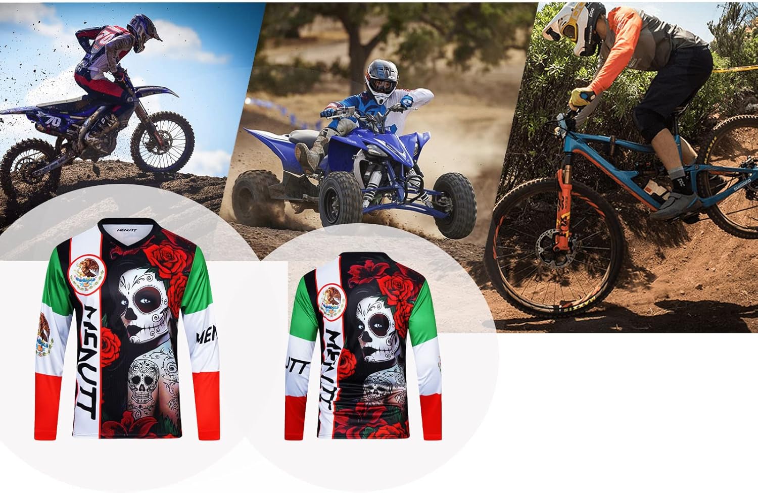 Men's Mountain Bike Jersey Long Sleeve MTB Off-Road Mexico Jersey Downhill&Motocross Shirts - Image 4