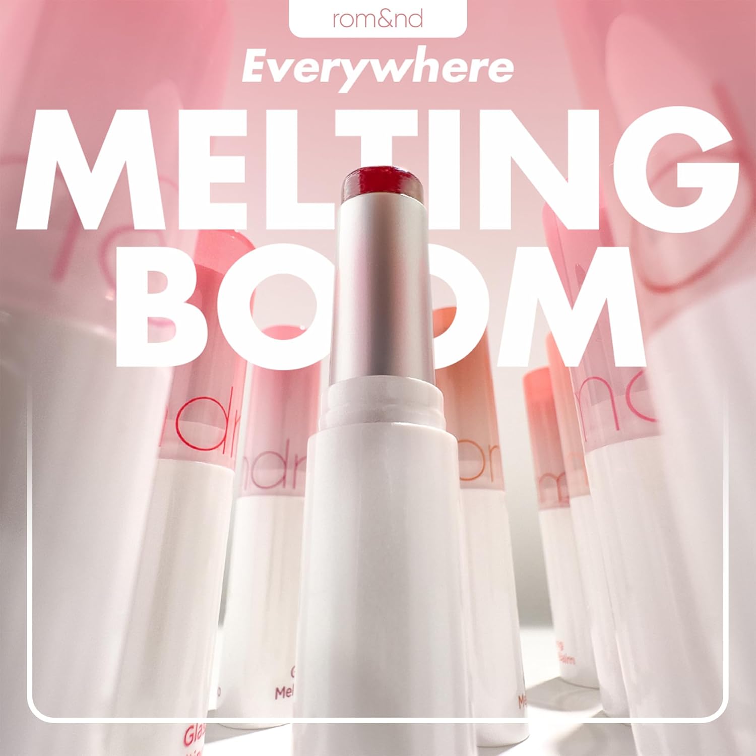 rom&nd Glasting Melting Balm Trio | Hydrating Lip Balm Set for Crystal Shine & Vivid Daily Colors | Non-Sticky, Gentle Formula for Plump, Dewy Lips | #05 Nougat Sand, #06 Kaya Fig, #07 Mauve Whip - Image 8