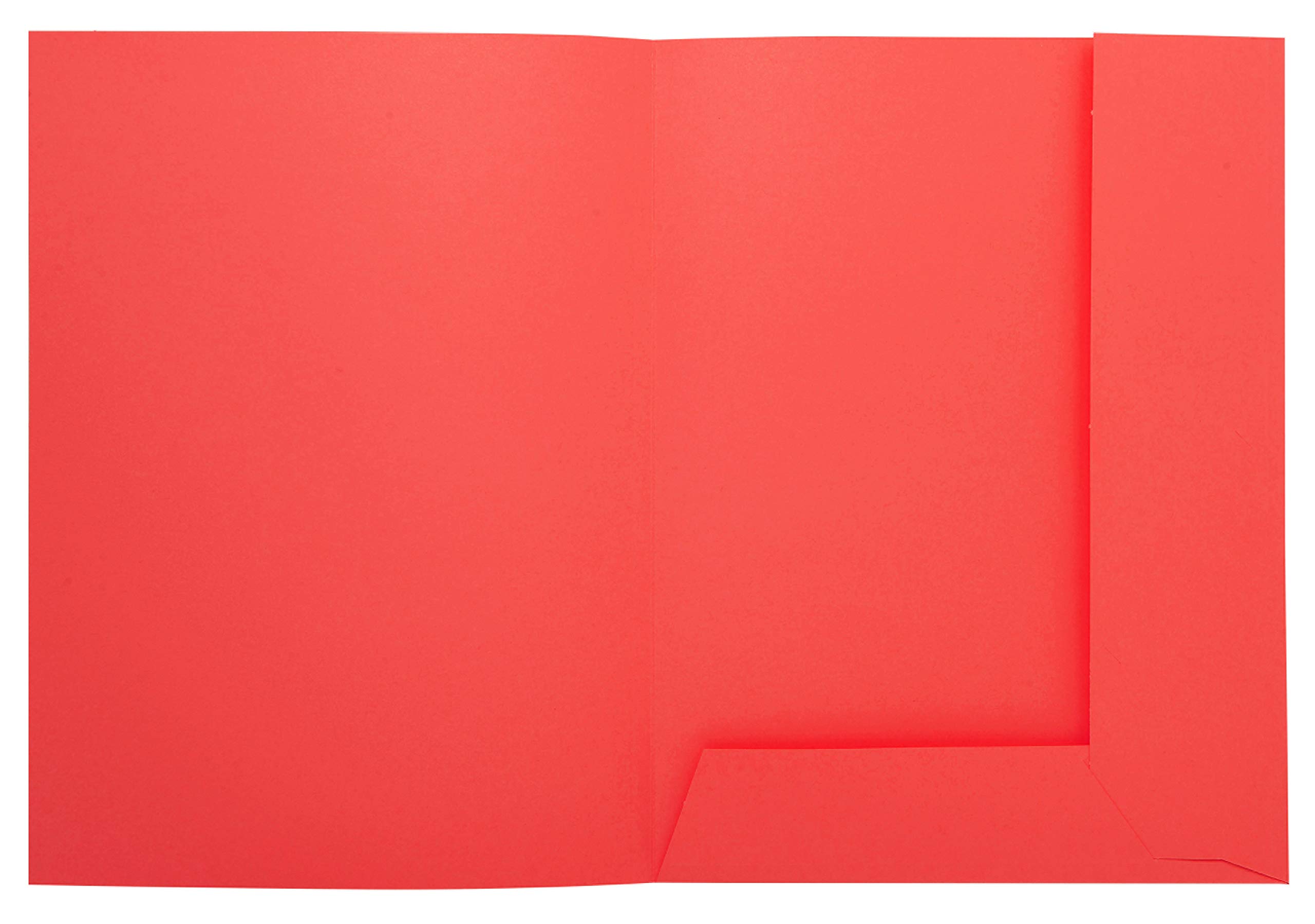 Exacompta 335008E Teczka na dokumenty SUPER, z nadrukiem, z 2 klapkami SUPER 210 g/m² - pastelowe kolory - teczki z certyfikatem PEFC - wymiary 24 x 32 cm dla formatu A4 - 50 sztuk kolor czerwony