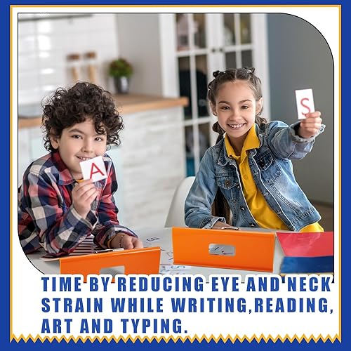 Miniatura 6 de Paquete de 2 tableros inclinados para escribir de 13 x 13 pulgadas, tablero inclinado, portapapeles inclinados, bloc de escritura para mejorar la