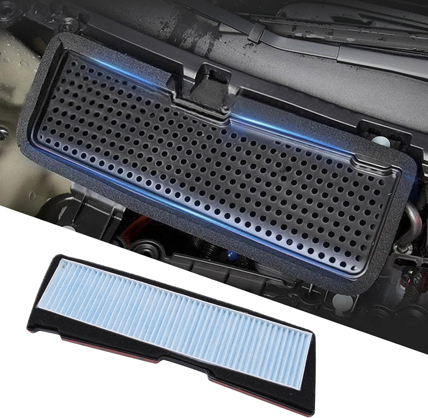 2 Pack Tesla Model 3 Air Filter Intake Accessories, Replacement for Tesla Model 3 2026 2025 2024 2023 2022 2021 Air Intake Grille ABS Protection Cover