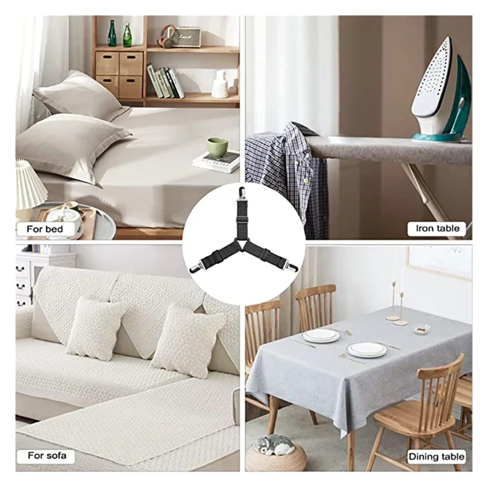 Pinze for Lenzuolo in Nylon PP in Acciaio Inossidabile