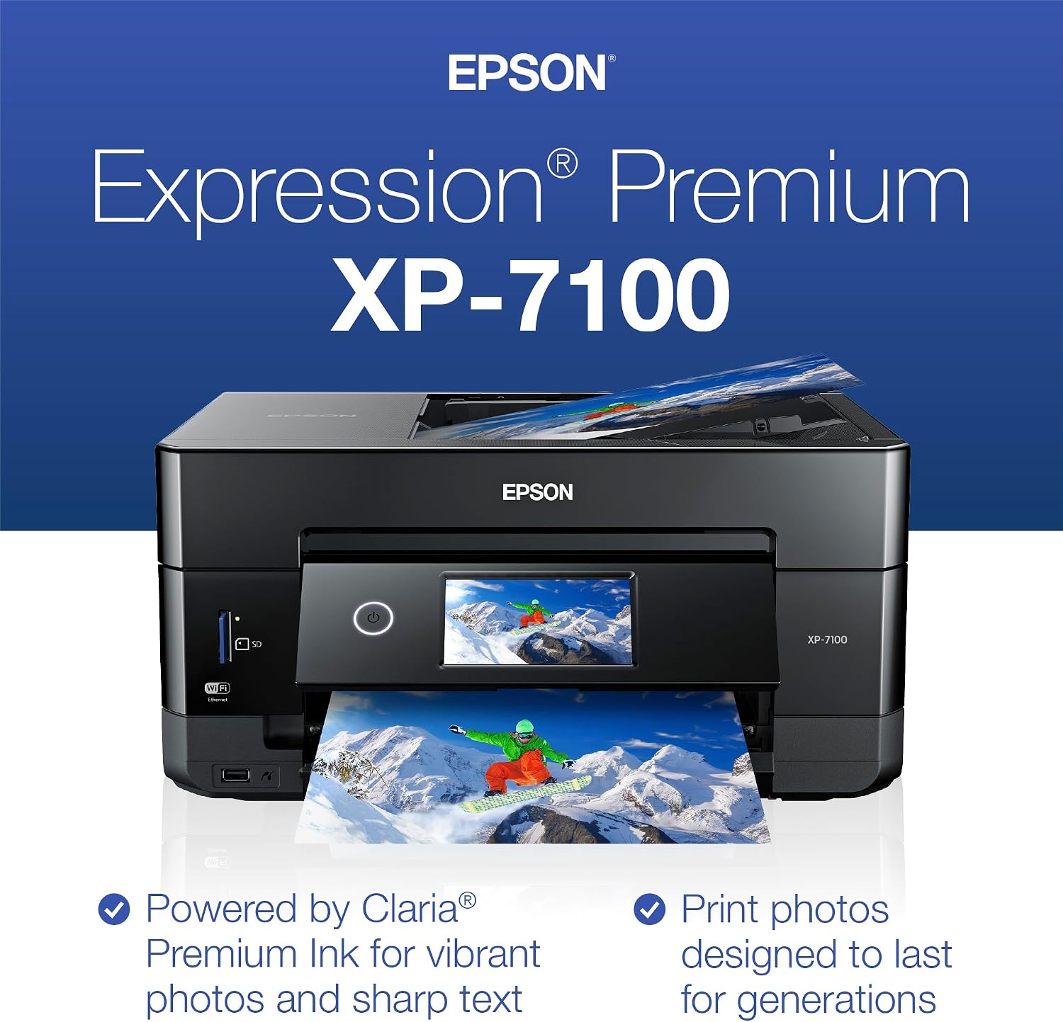 Epson Expression Premium XP-7100 Wireless Color All-in-One Inkjet Printer photo 2