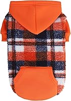 Vista 12 de PUPTECK Sudadera con capucha para perro, suéter cálido para perro, ropa de invierno, abrigos para clima frío, para perros pequeños, medianos y Negro