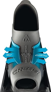 Cressi since 1946 - Gara Turbo Boost Fins - Innovative Long Fin with Closed Heel Ideal for Intermediate to Advanced Free Diving, Apnea and Spearfishing