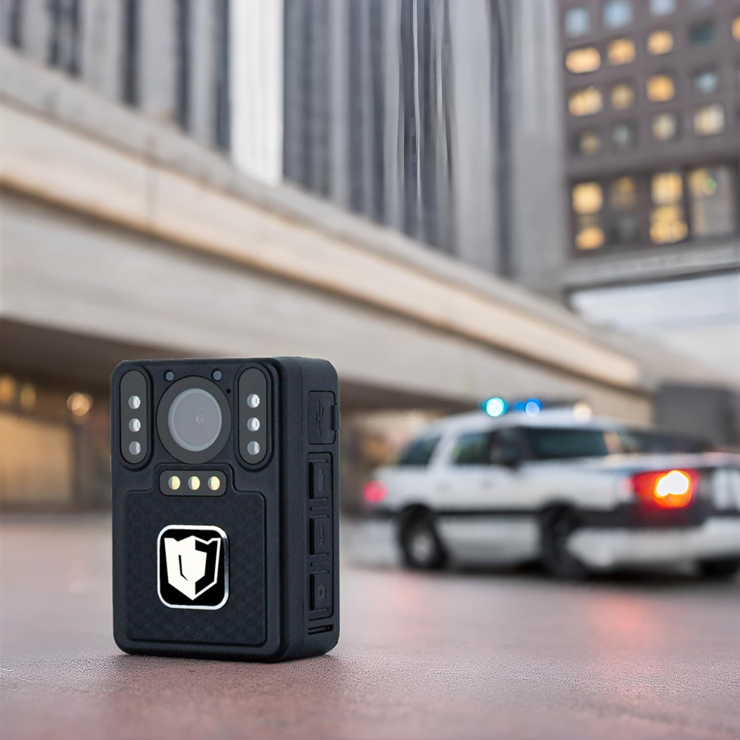 4K Body Camera with Audio and Video Recording - Police Body Worn Camera | 140° Wide View Lens | Night Vision, Wearable, Emergency Alarm - for Civilians, Security, Law Enforcement, Personal