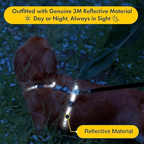 Miniatura 4 de Brite Pup Arnés para perro Easy On  Sin tirones totalmente personalizable para perros medianos  Arnés reflectante resistente 3M para caminar y