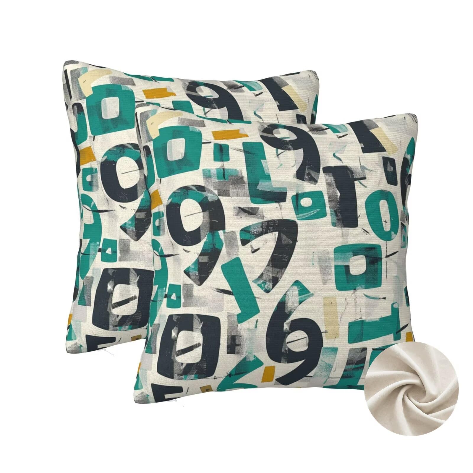 Coussin canapé douce housse de coussin 70x70cm au motif géométrique rétro raffiné