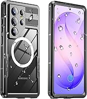Vista 24 de Funda impermeable para Samsung Galaxy S23 Ultra, IP68 bajo el agua, a prueba de golpes militares de 12 pies, a prueba de polvo, pantalla y protector