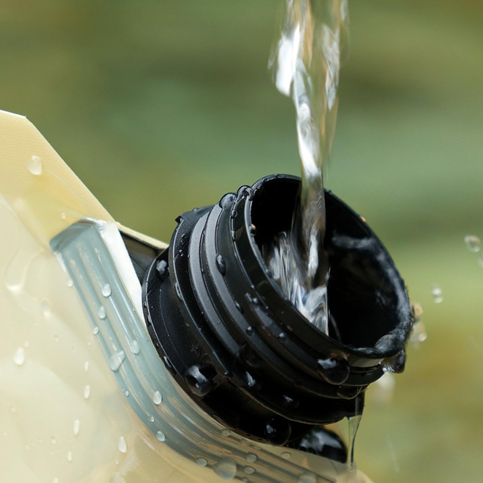 Bouteilles d'eau - Conteneur de stockage d'eau transparent de qualité alimentaire de 8 litres - Réservoir d'eau durable for un stockage et un transport sûrs de l'eau,Gobelet pliable