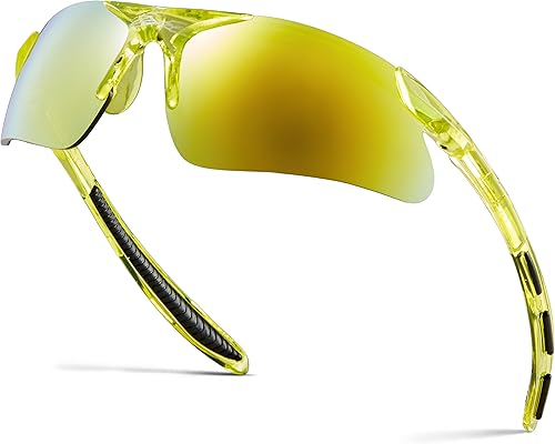 Lentes de sol deportivas para niños y niñas de 3 a 10 años de edad, para béisbol, ciclismo, softbol, lentes UV400