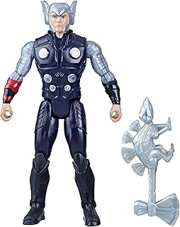 Marvel Mech Strike Mechasaurs, 4-Inch Thor Action Figure with Dino Weapon Accessory, Super Hero Toys for Kids Ages 4 and Up