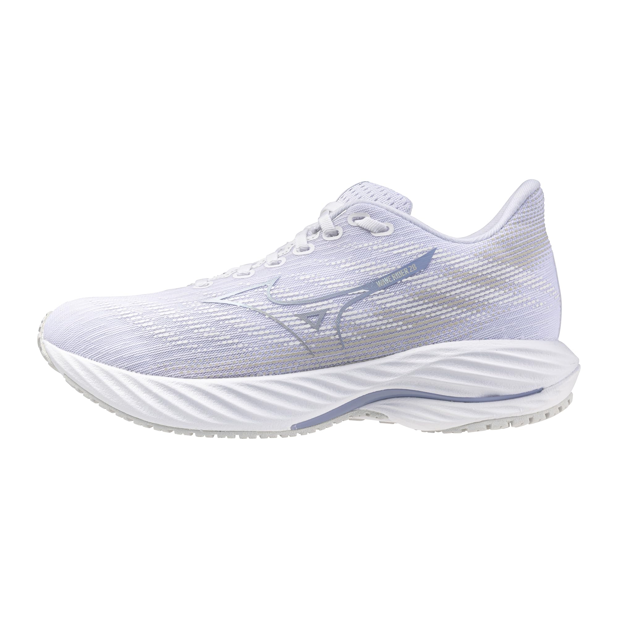 Mizuno Wave Rider 28 - Tenis de Correr para Mujer, Nube Blanca-Nimbus, 37 EU