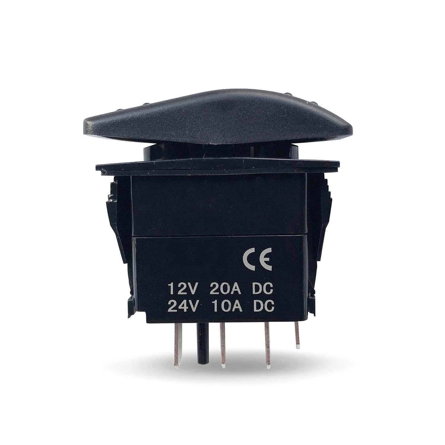 MGI SpeedWare LED Marine Rocker Switches 12V 20A, 3 Pack - SPDT On-Off-On (Blue): Automotive