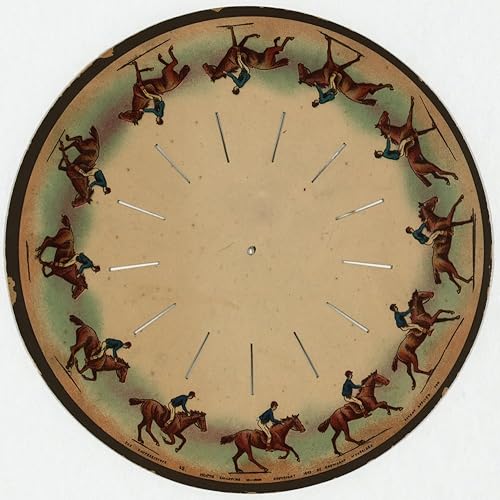 Miniatura 1 de Zoopraxiscope C1893 Na Zoopraxiscope hecho por Eadweard Muybridge Mostrando un caballo galopando litografía C1893 Póster impreso por (18 x 24)