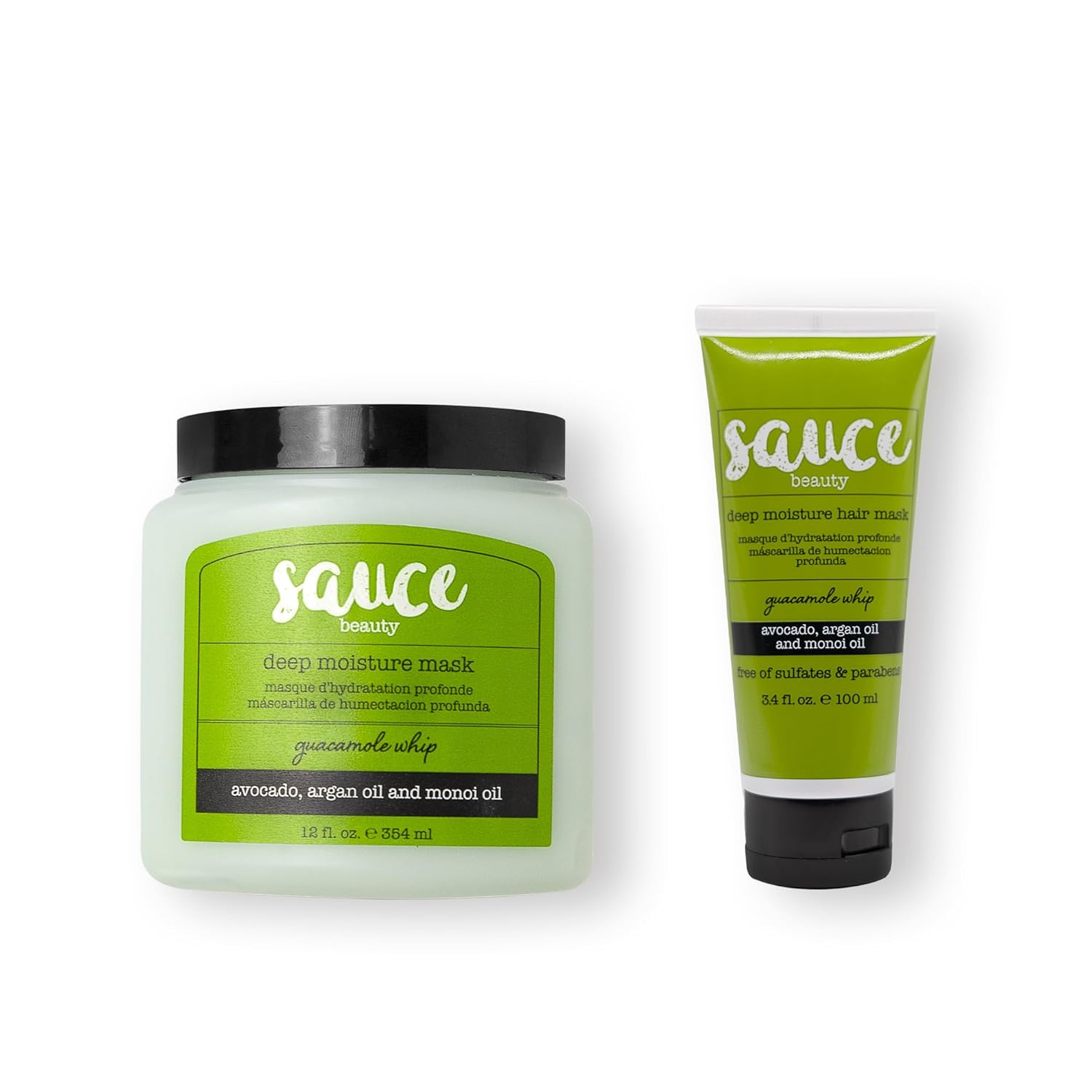 SAUCE BEAUTY Guacamole Whip Hair Masks Deep Conditioning