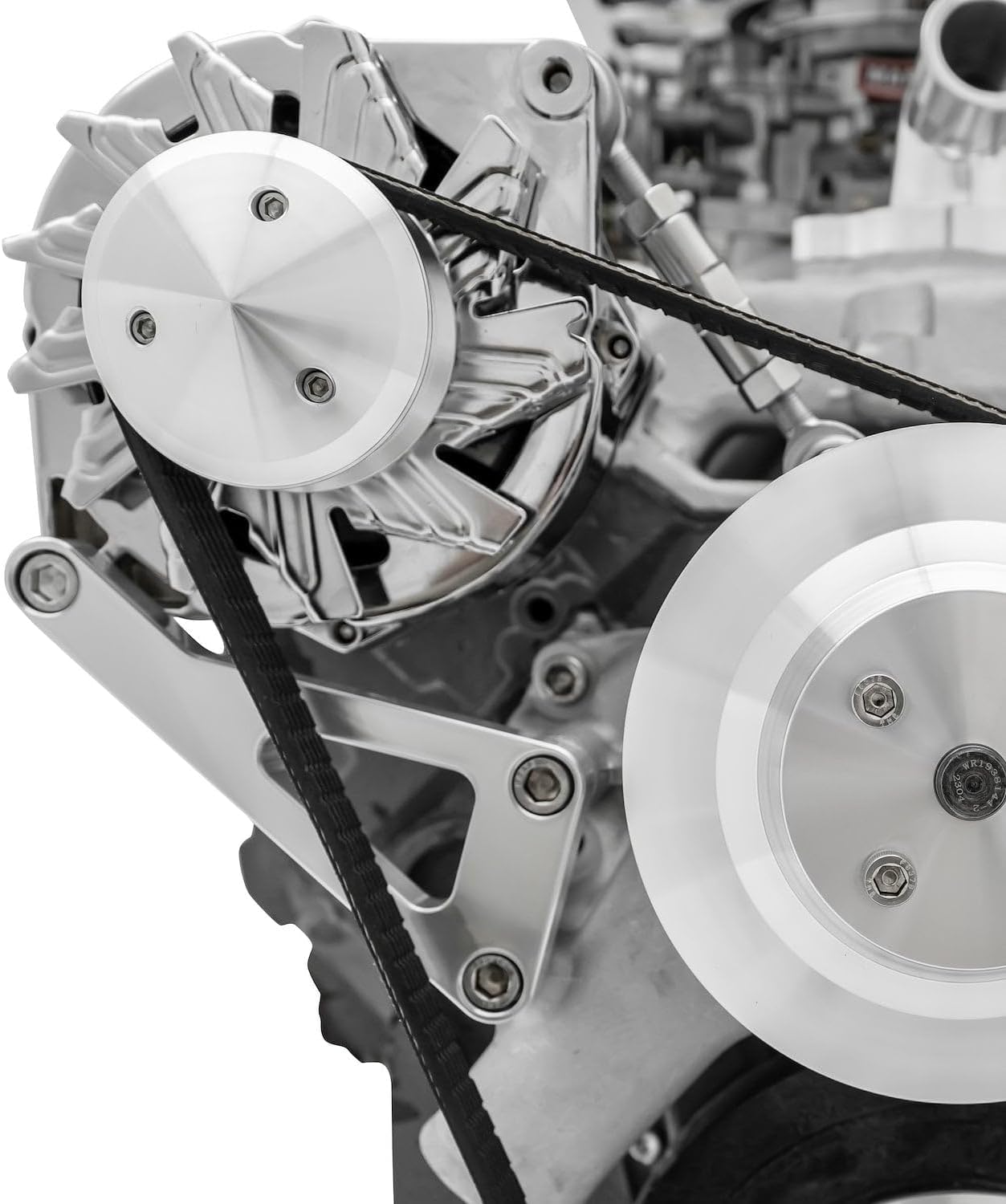 March Performance Small Block Chevy Alternator Bracket; Long Water Pump