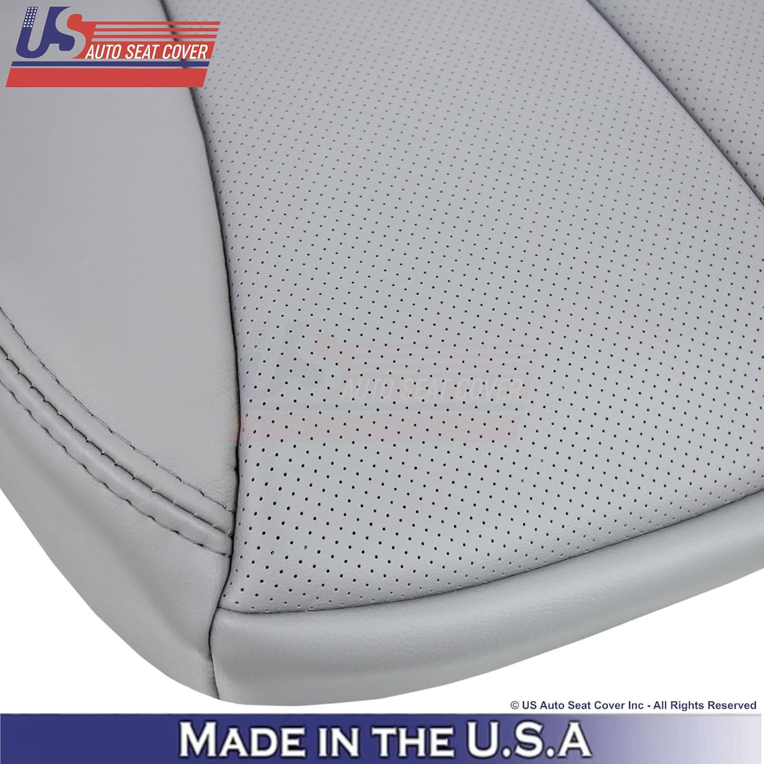 US Auto Seat Cover 2009-2013 fits Subaru fitsester Genuine Leather Perf Front Seat Covers Platinum